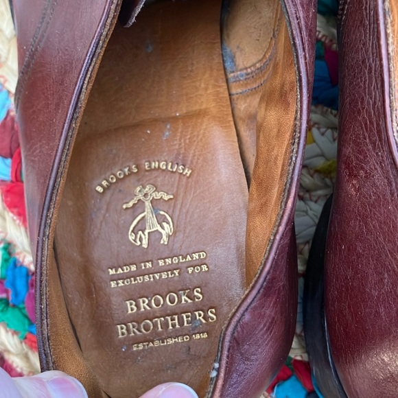 Brooks Brothers Classic Brown Leather Shoes made in England - Picture 2 of 7